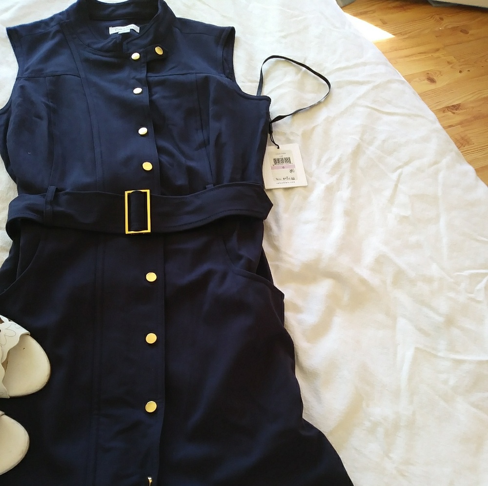 Blue navy dress